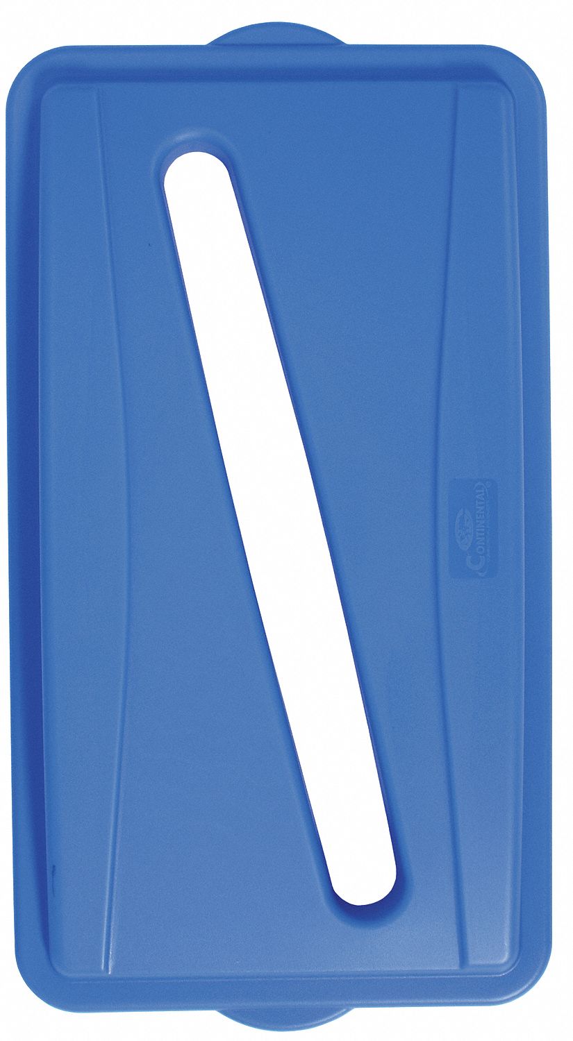 Recycling Top, Paper Slot, Blue, 21 1/2In L