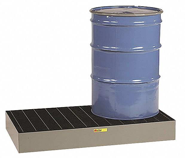 Drum Spill Cntnmnt, Gray, 6 Drum, 99 Gal.