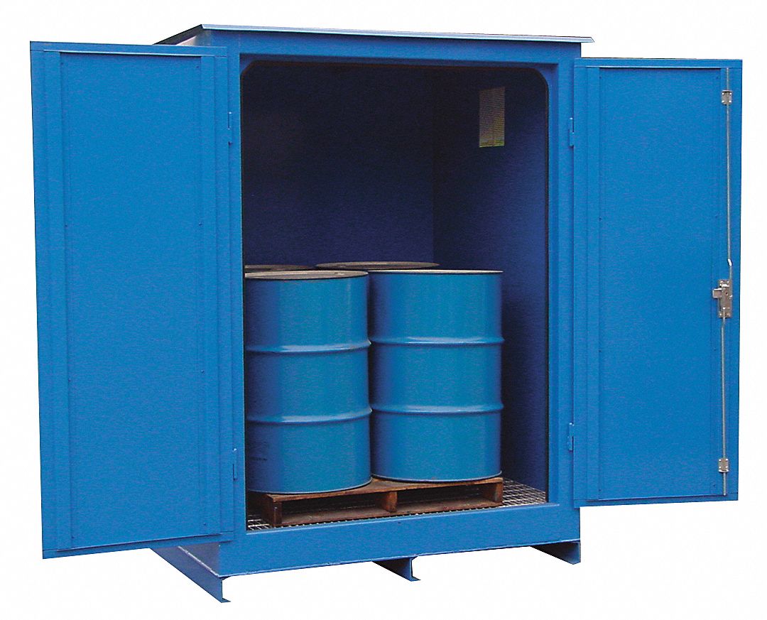 Storage Locker, Fire Rated, 4 Drums, Steel