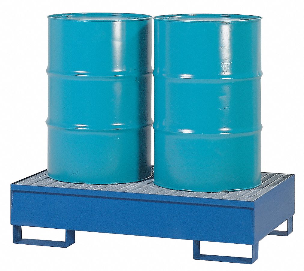 Drum Spill Cntnmnt Pltfrm, 2 Drum, 1200 lb