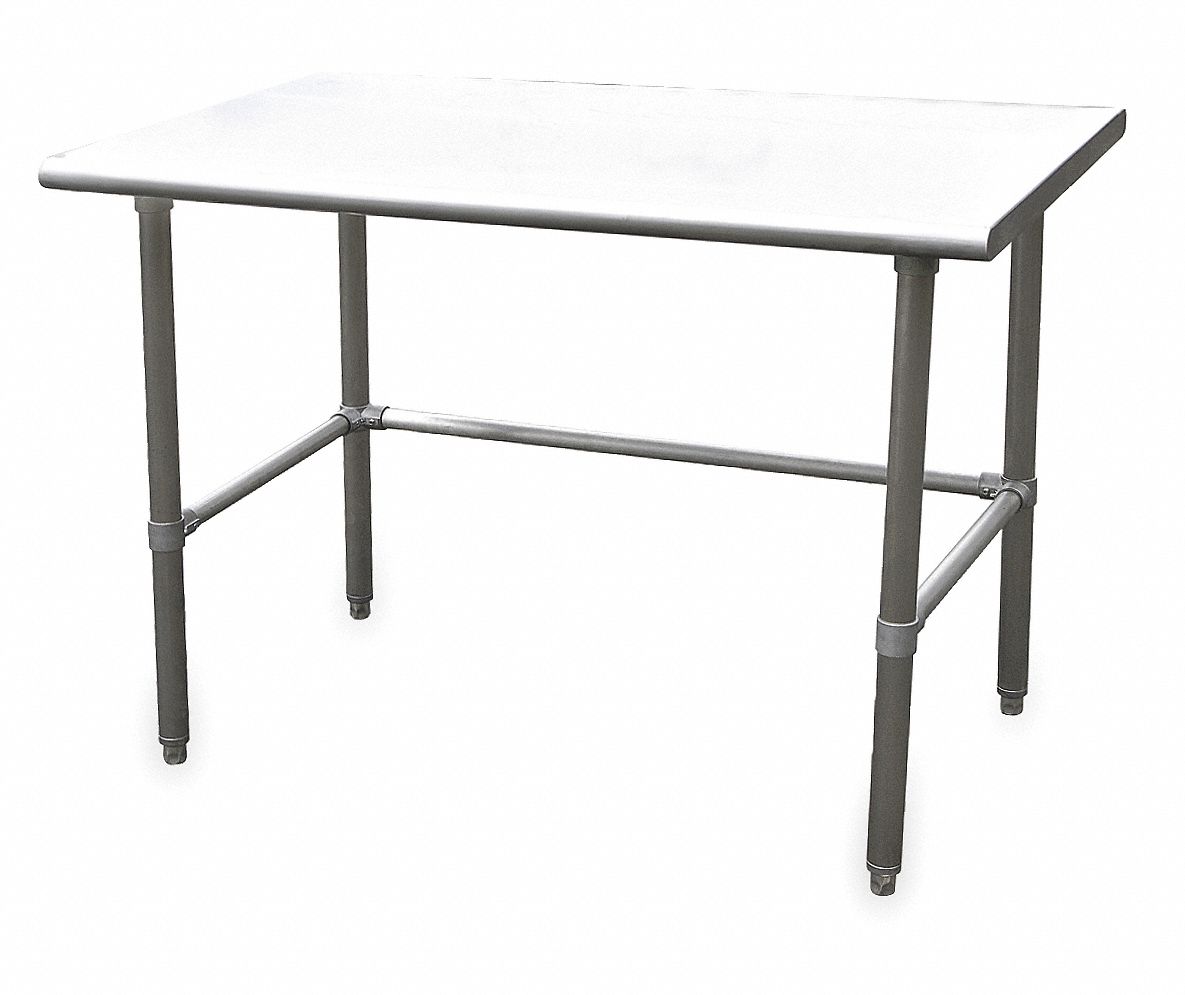 Adj Height Worktable, W 48 In, D 30 In