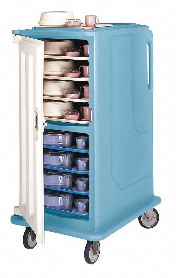 Meal Del. Cart, 30 5/8x39 1/8x58 1/8, Gray