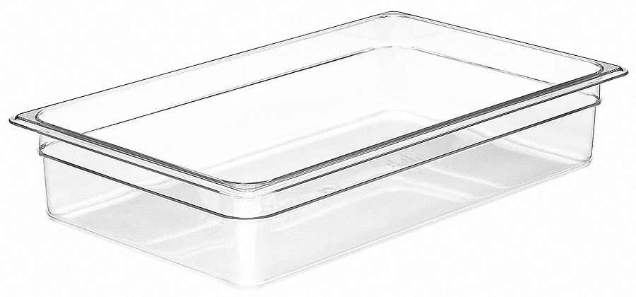 Food Pan, Full Size, Clear, PK 6