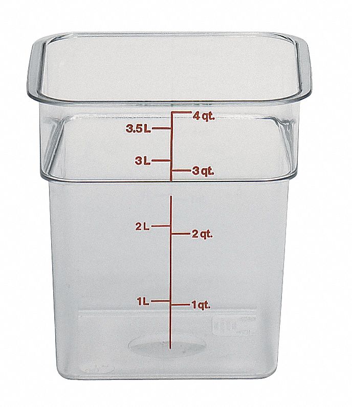 Container, Use Lid No. 4UJZ6, PK 6