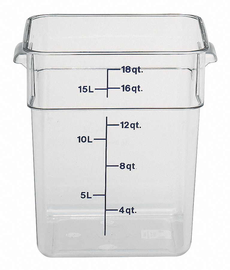 Container, Use Lid No. 4UJZ8, PK 6