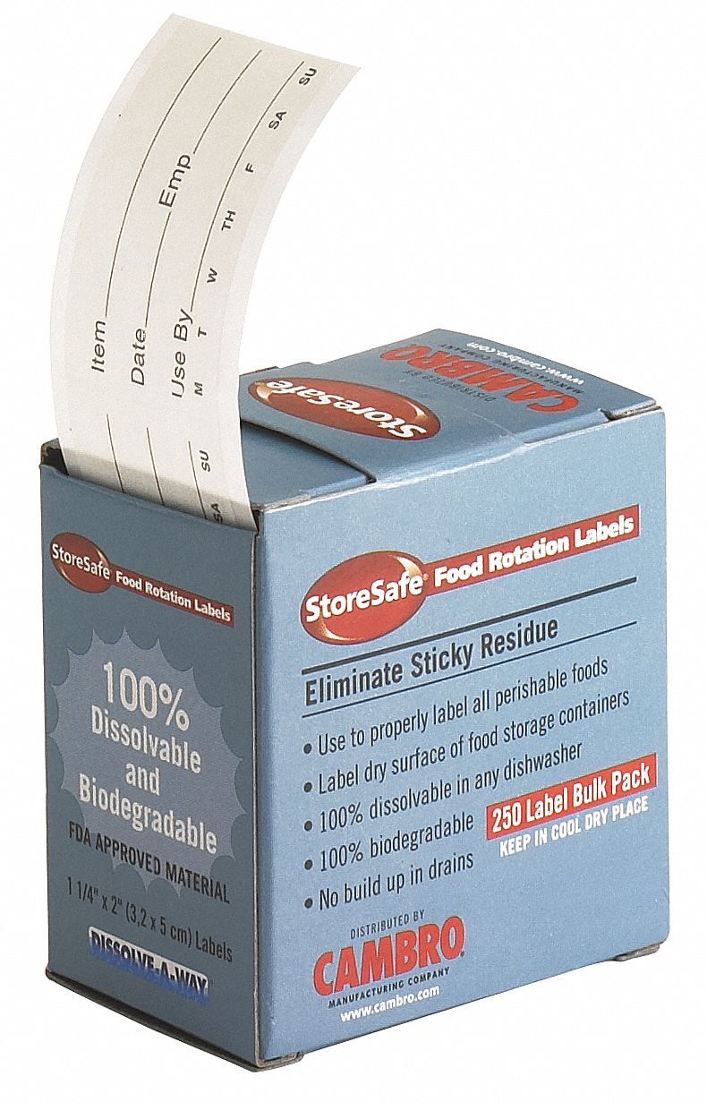 Food Rotation Label, 2 In. W, PK 24