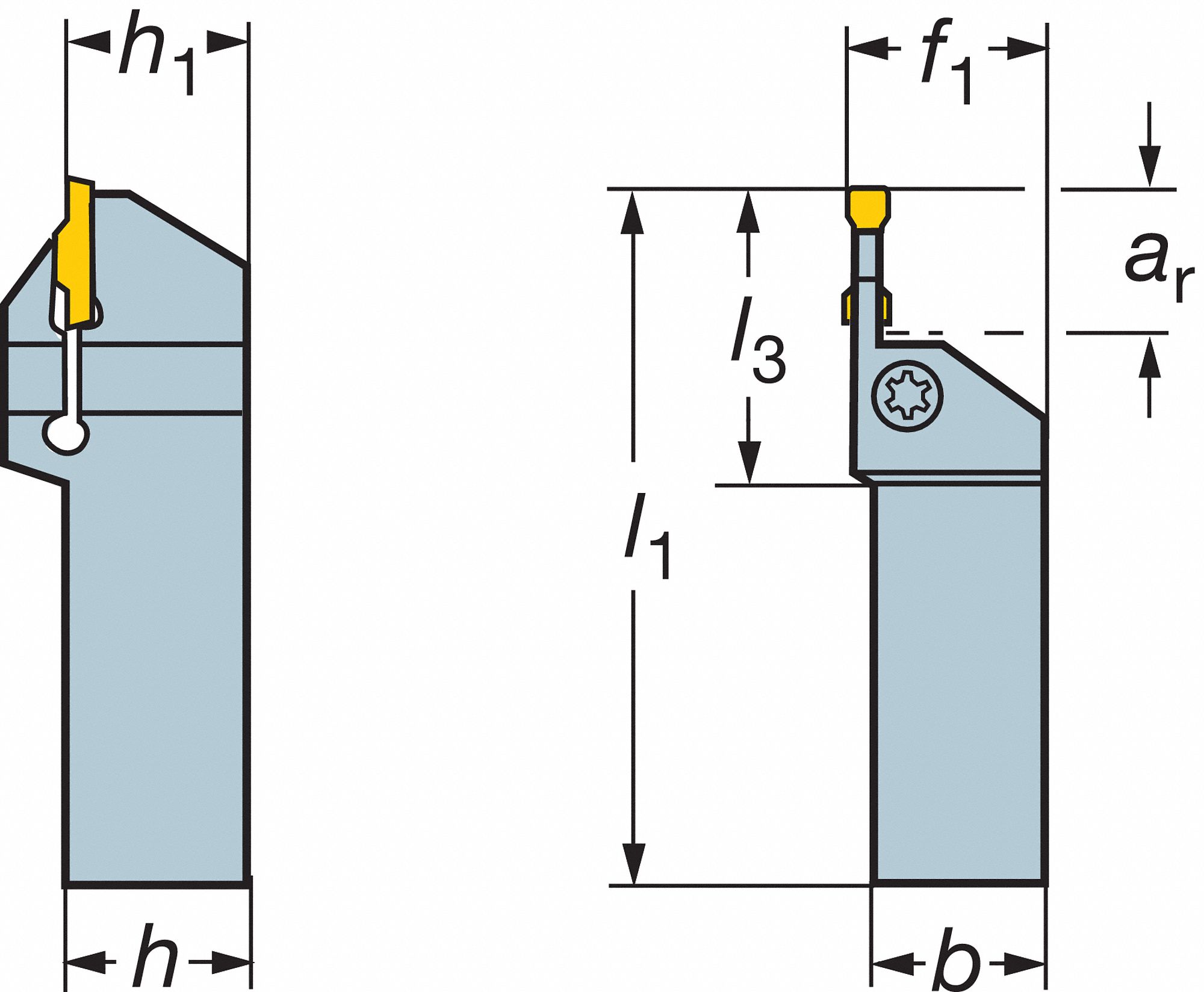 Square Shank Holder, LF123G079-12B