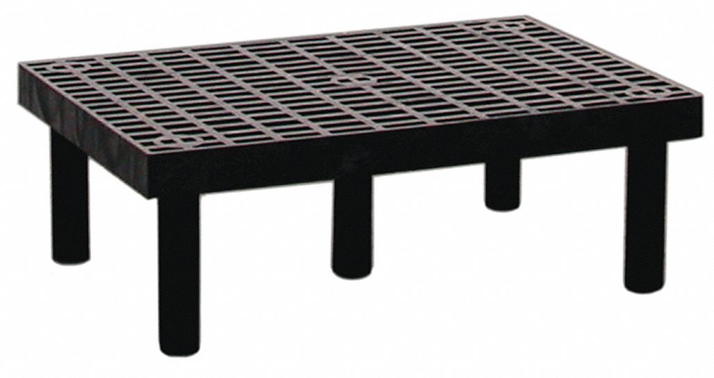 Dunnage Rack, 500 lb., HDPE, 36 W x 24 D
