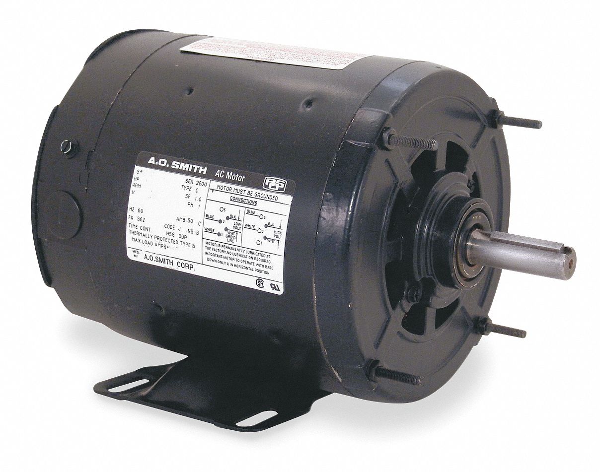 Fan Motor, 1/3 HP, 1140 RPM, 56 Frame