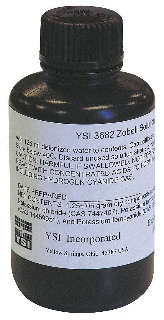 Zobell Solution, 270.0 to 198.5 mV, 125 mL