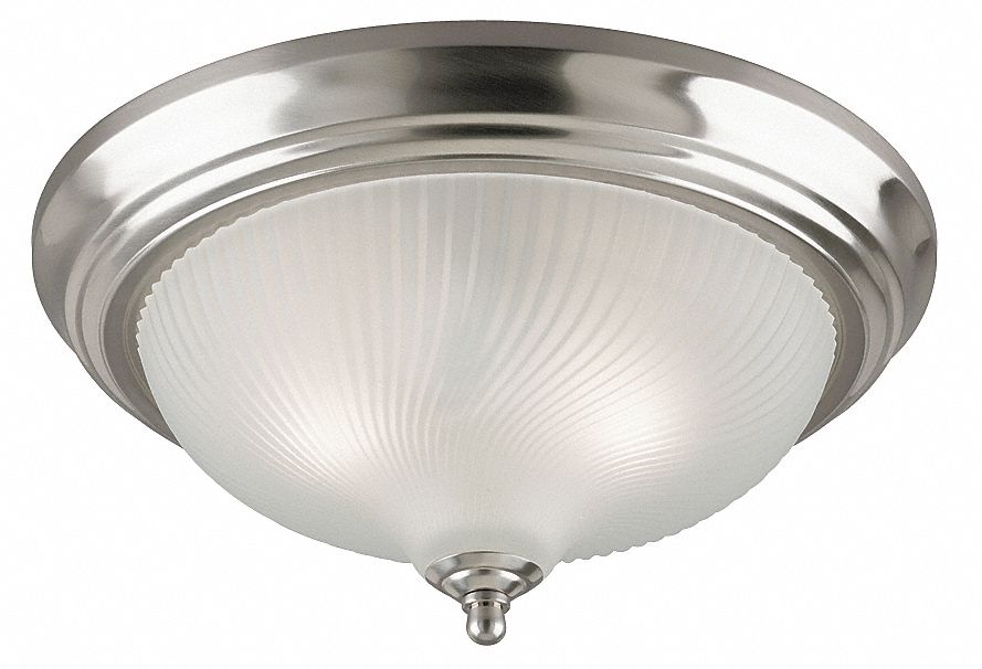Fixture, Light, Brushed Ni, Frosted Swirl