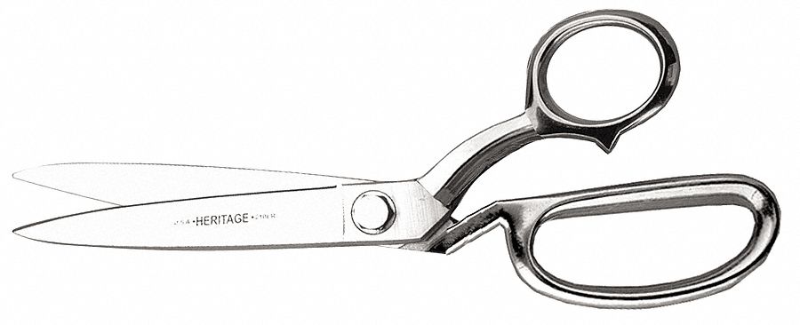 Bent Trimmer, 10 1/2 In, Nickel Chrome
