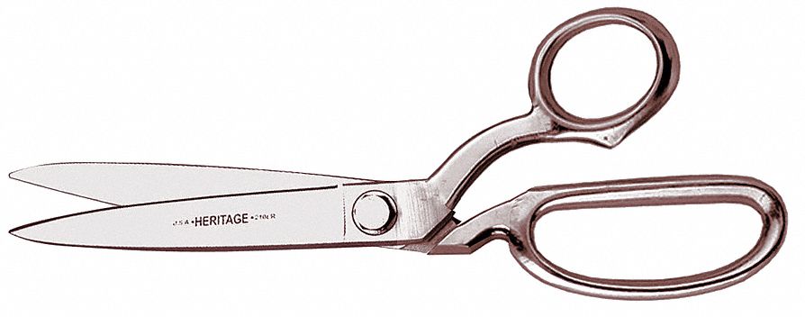 Bent Trimmer, 12 1/2 In, Nickel Chrome
