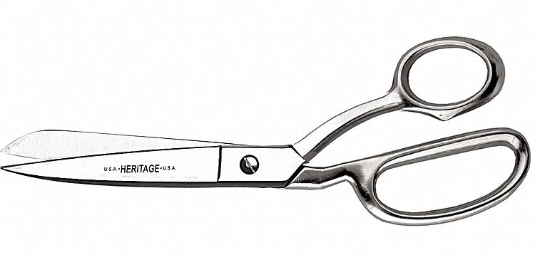 Bent Trimmer, 8 In, Nickel Chrome