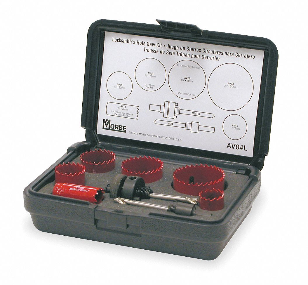 Hole Saw Kit, 8 PC