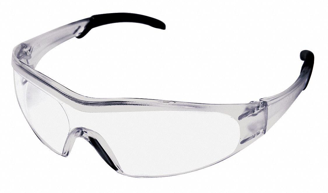Safety Glasses, Clear, Scratch-Resistant