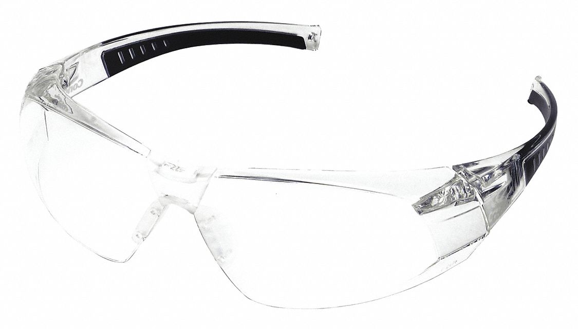Safety Glasses, Clear, Scratch-Resistant