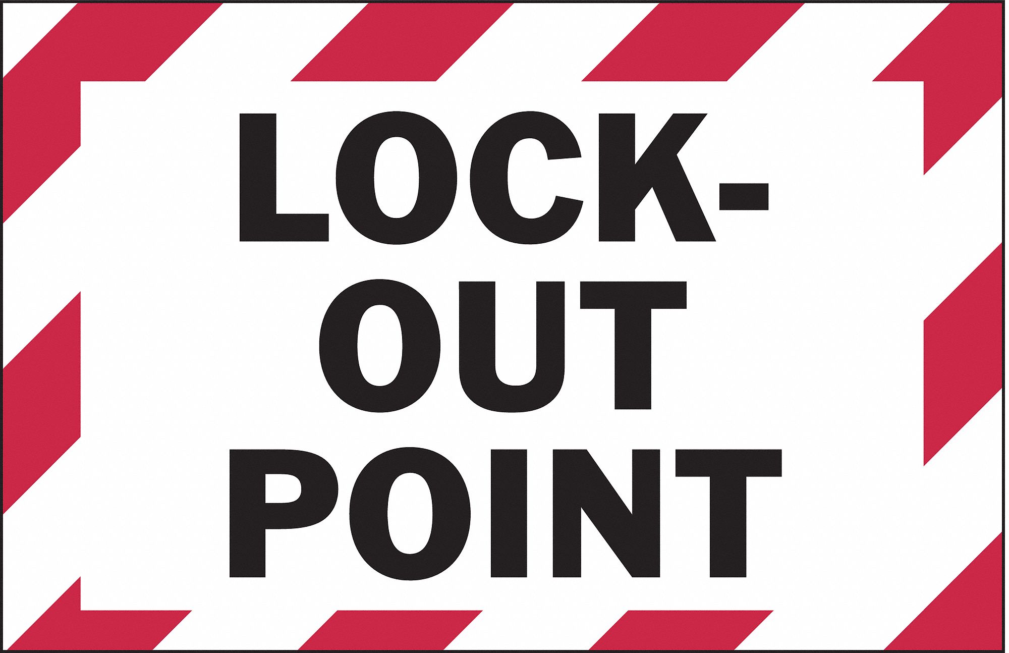 Lockout Label, 3-1/2 In. H, 5 In. W, PK 5