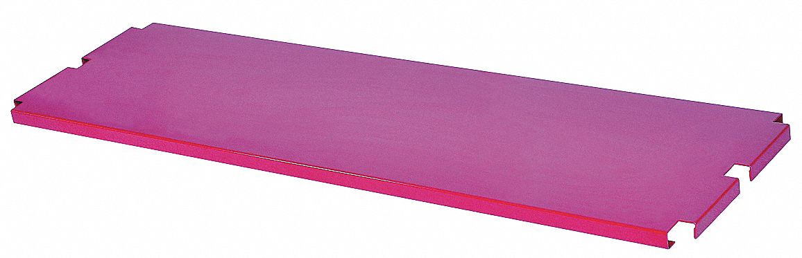 Platform Truck Shelf, Red, 60 x 16 In