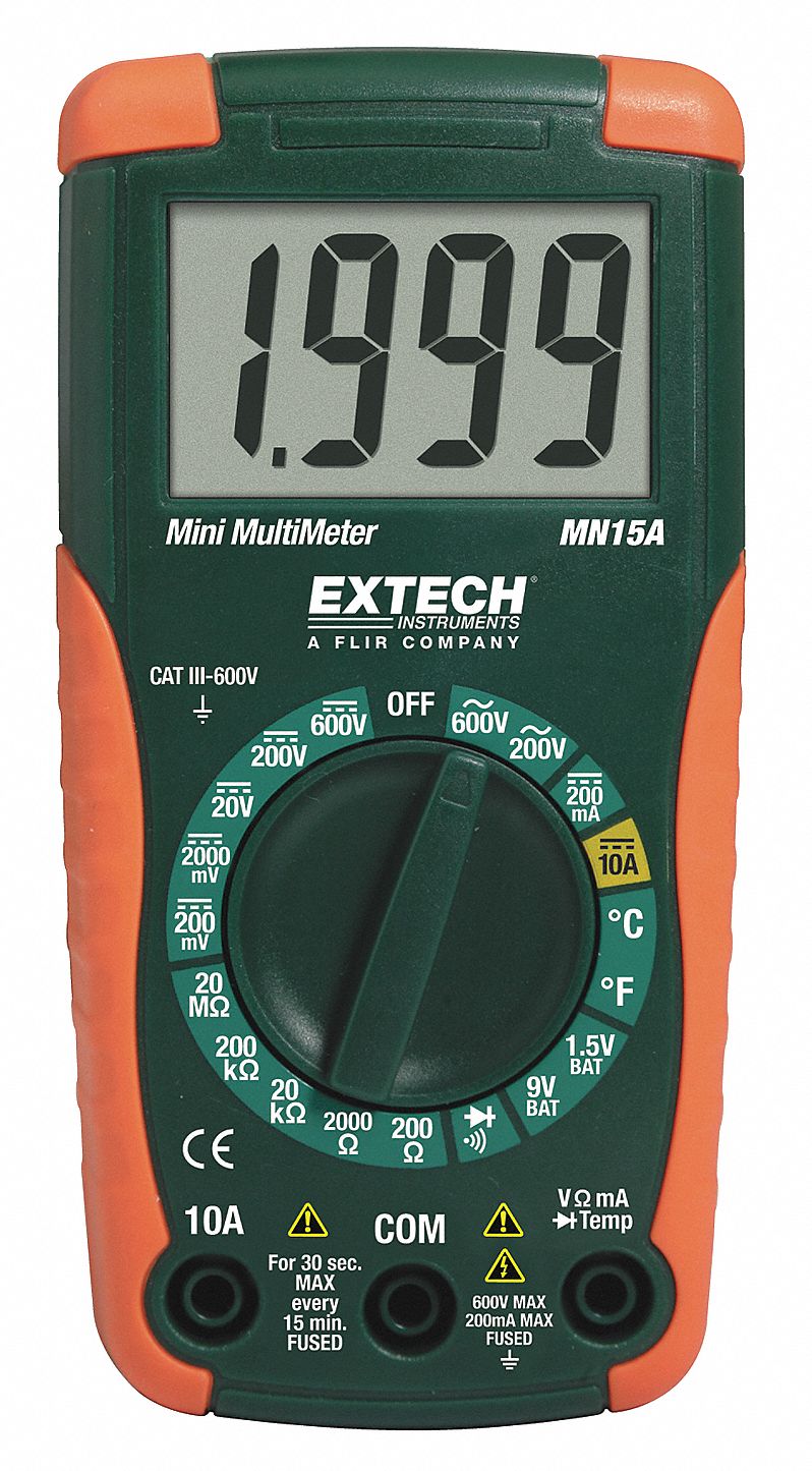 Digital Multimeter, 600V, 20 MOhms