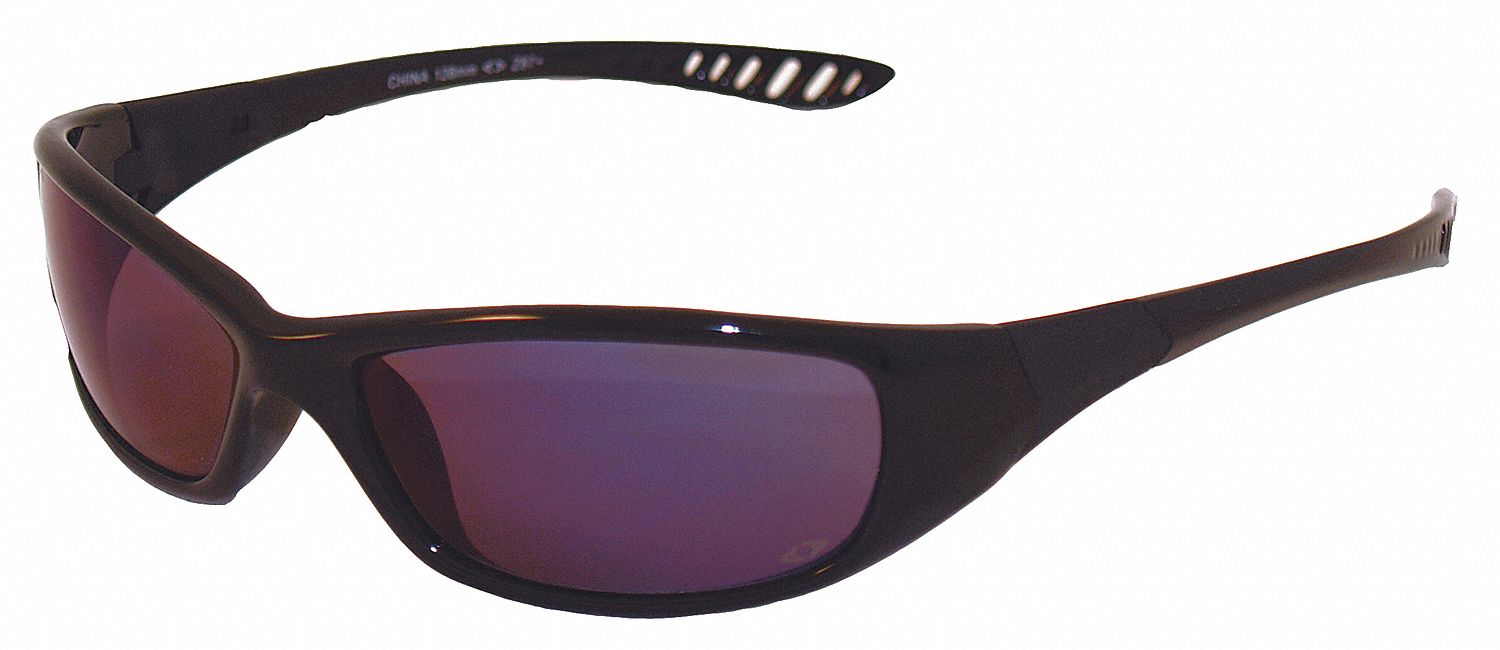 Safety Glasses, Blue Mirror, Scrtch-Rsstnt
