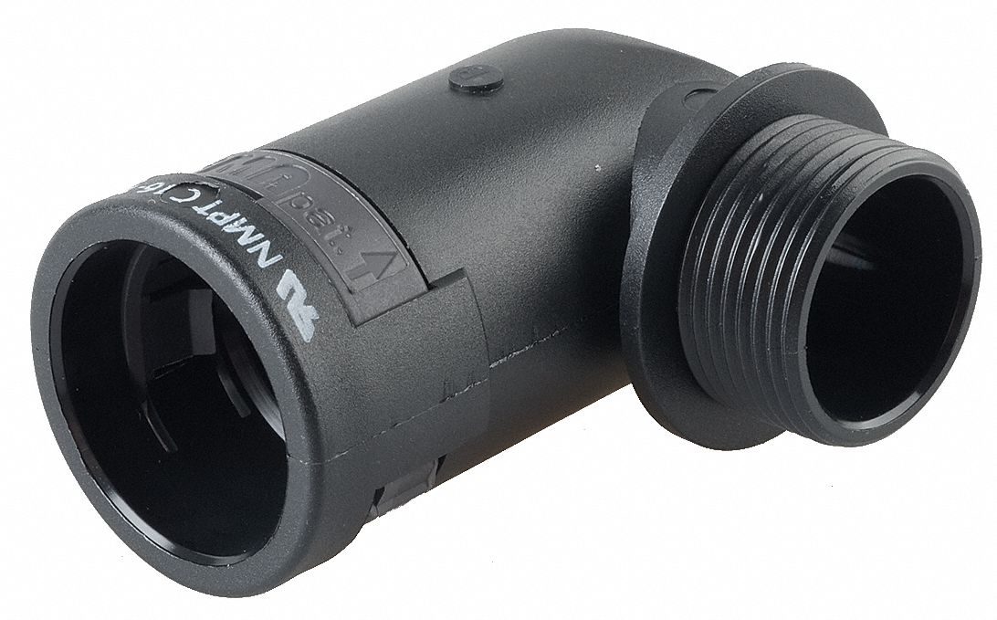 Connector, 90 Deg, 0.51In, Corr.Tubing