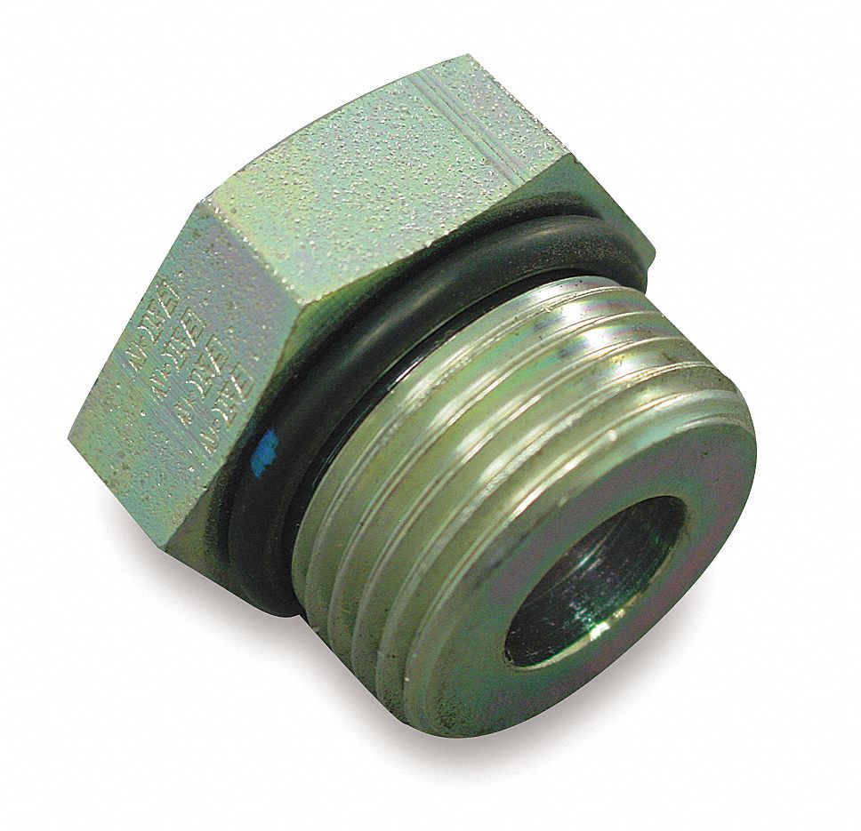 Hose Adapter, ORB, 9/16-18 x 3/4-16, Steel
