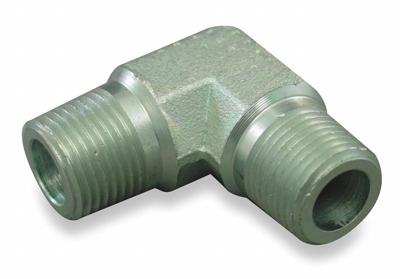 Hose Adapter, MNPT, Elbow, 1 11-1/2, Steel