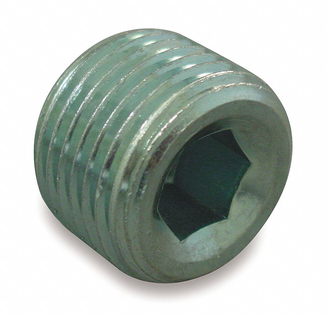 Hose Adapter, MNPT, Plug, 1/4-18, Steel