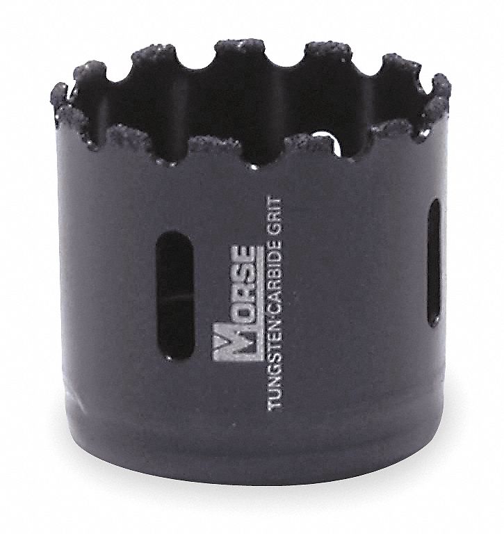 Hole Saw, Tungsten Carbide Grit, 1-3/8 In