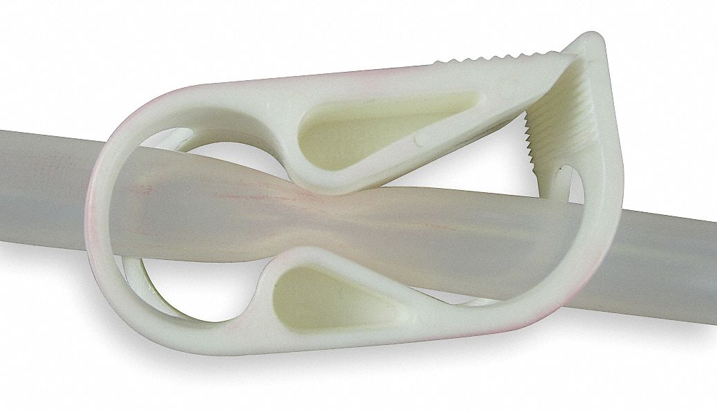 Plastic Clamp, Tube 1/2 In, Pk 5