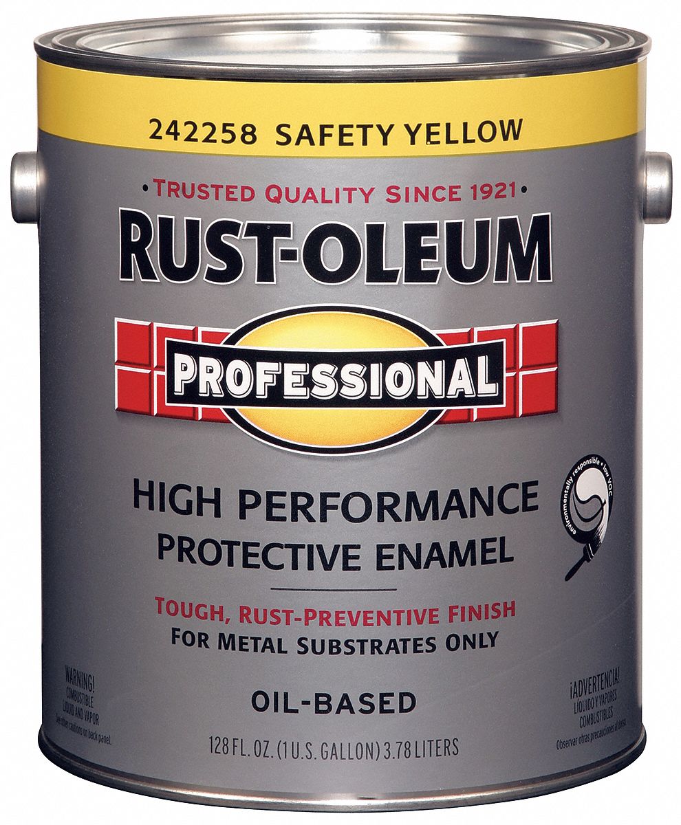 Alkyd EnamelSafeYellowGloss, 1gal