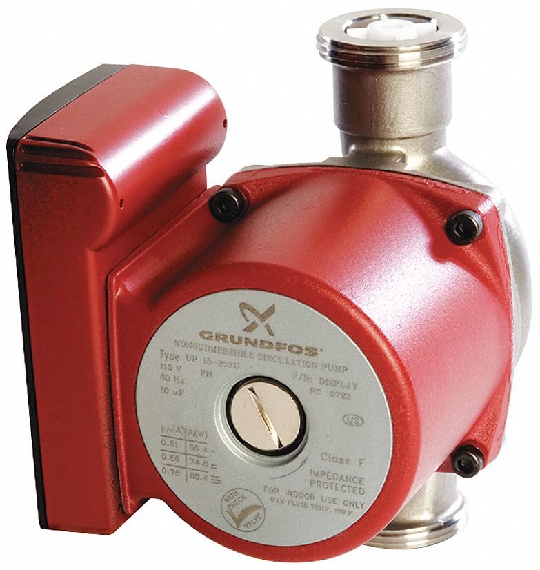 Circulator Pump, 1/12 HP, 115 V, 0.75 Amps