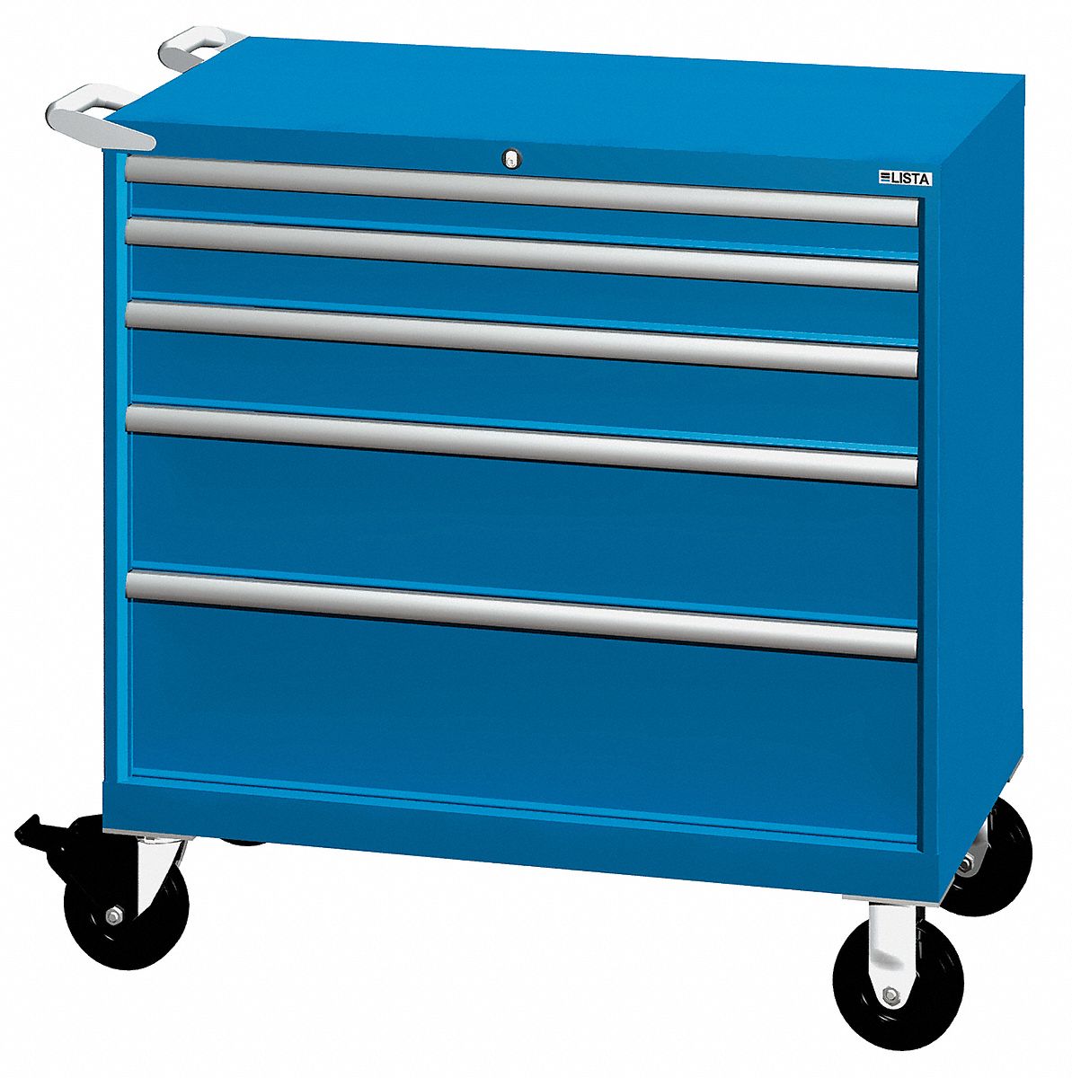 Mobile Workbench Cabinet, Bright Blue