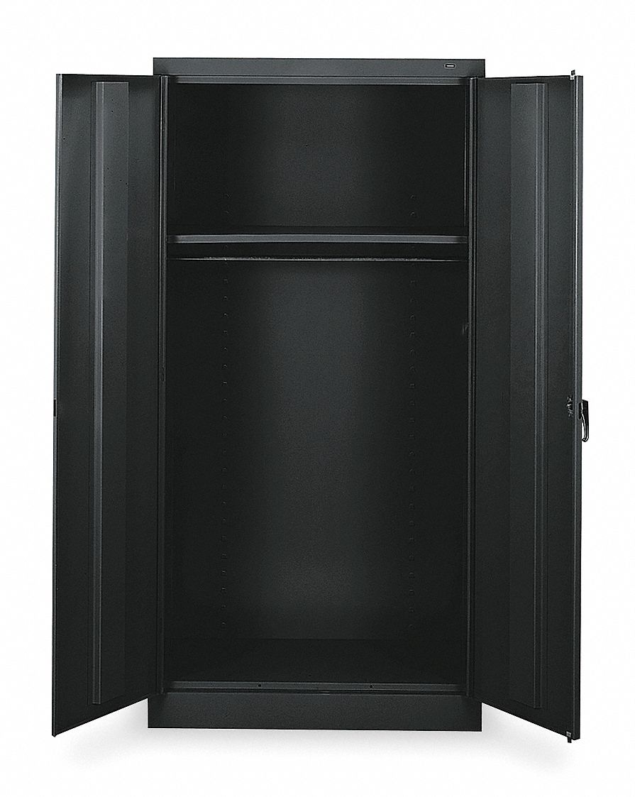 Storage Cabinet, Unassembled, Black