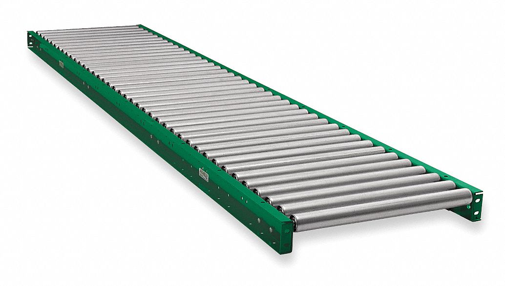 Roller Conveyor, Straight, W 18 3/4 In