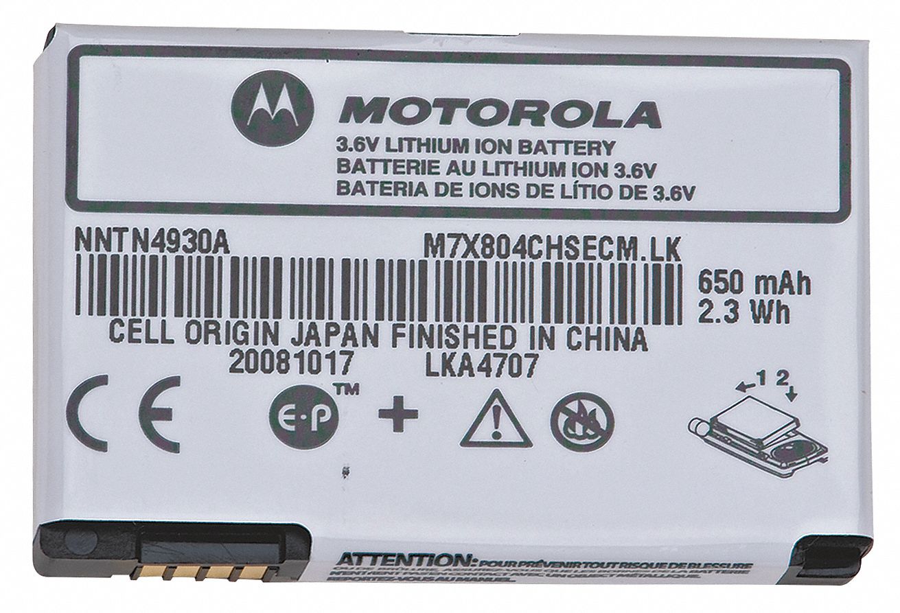 Cellphone Battery, 650 mAh, For Motorola