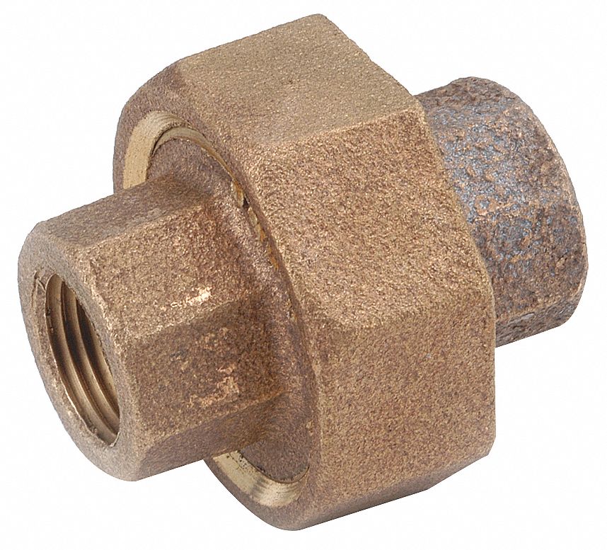 Union, 3 Piece, 1 In, FNPT, 1 3/8 In OD