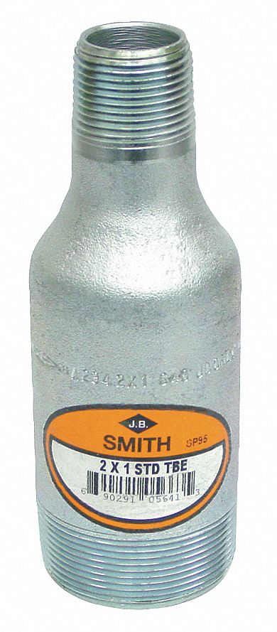 Swage Nipple, 1/2 x 1/4 In., 2-3/4 In L