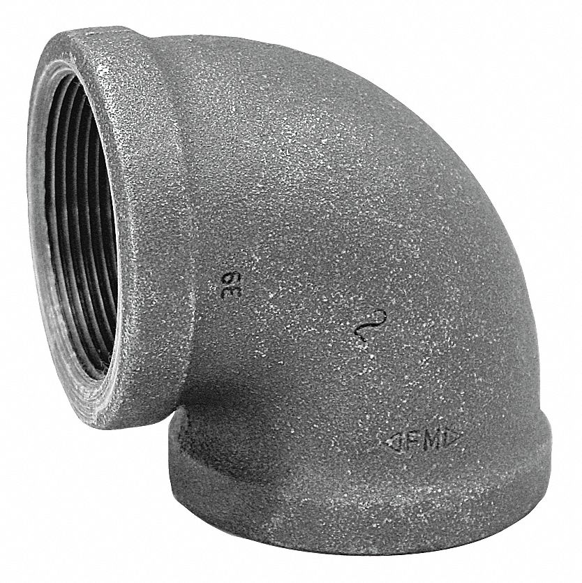 Elbow, 90 Deg, 1 In, NPT, Black Iron