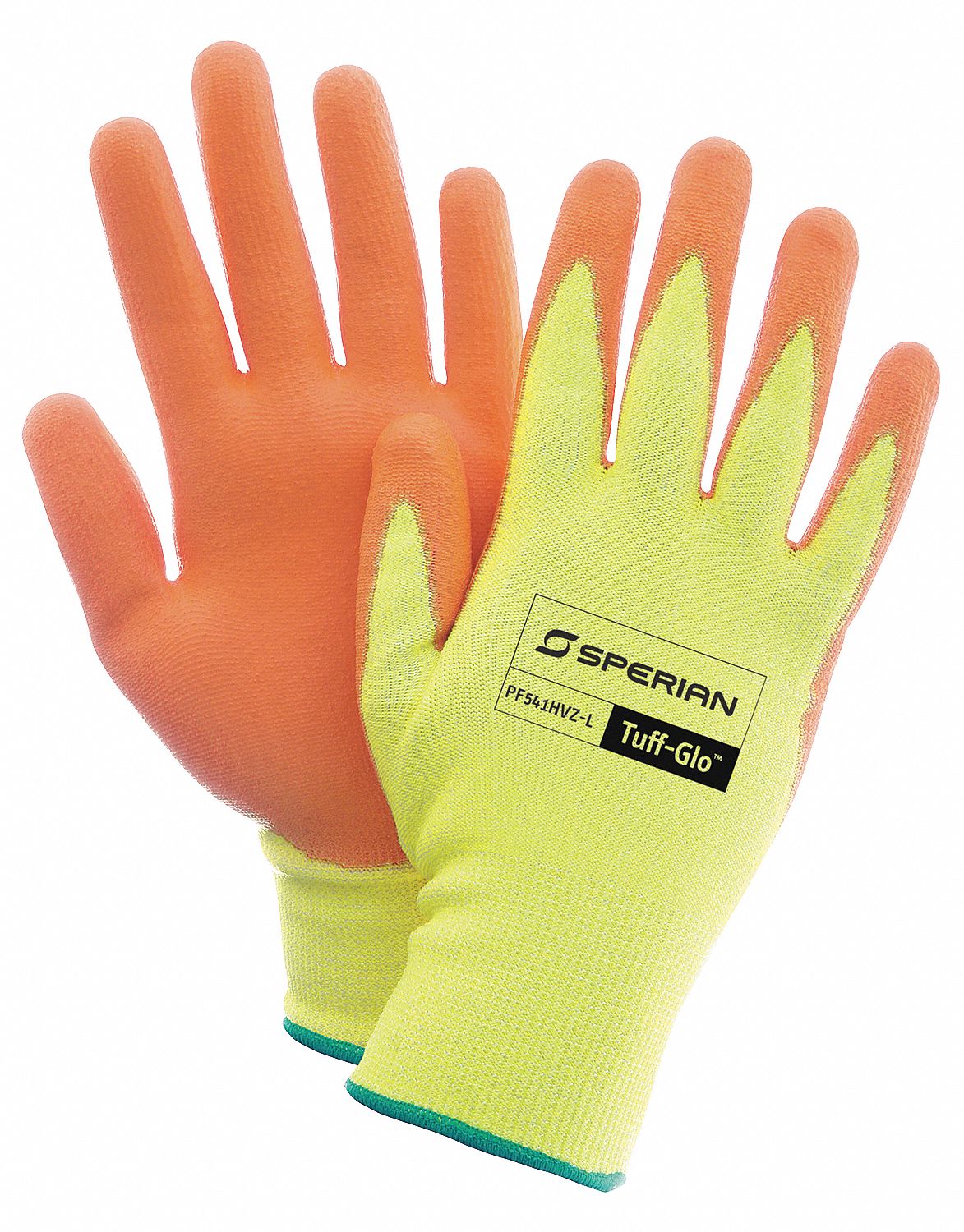 Cut Resistant Gloves, Yellow/Orange, L, PR