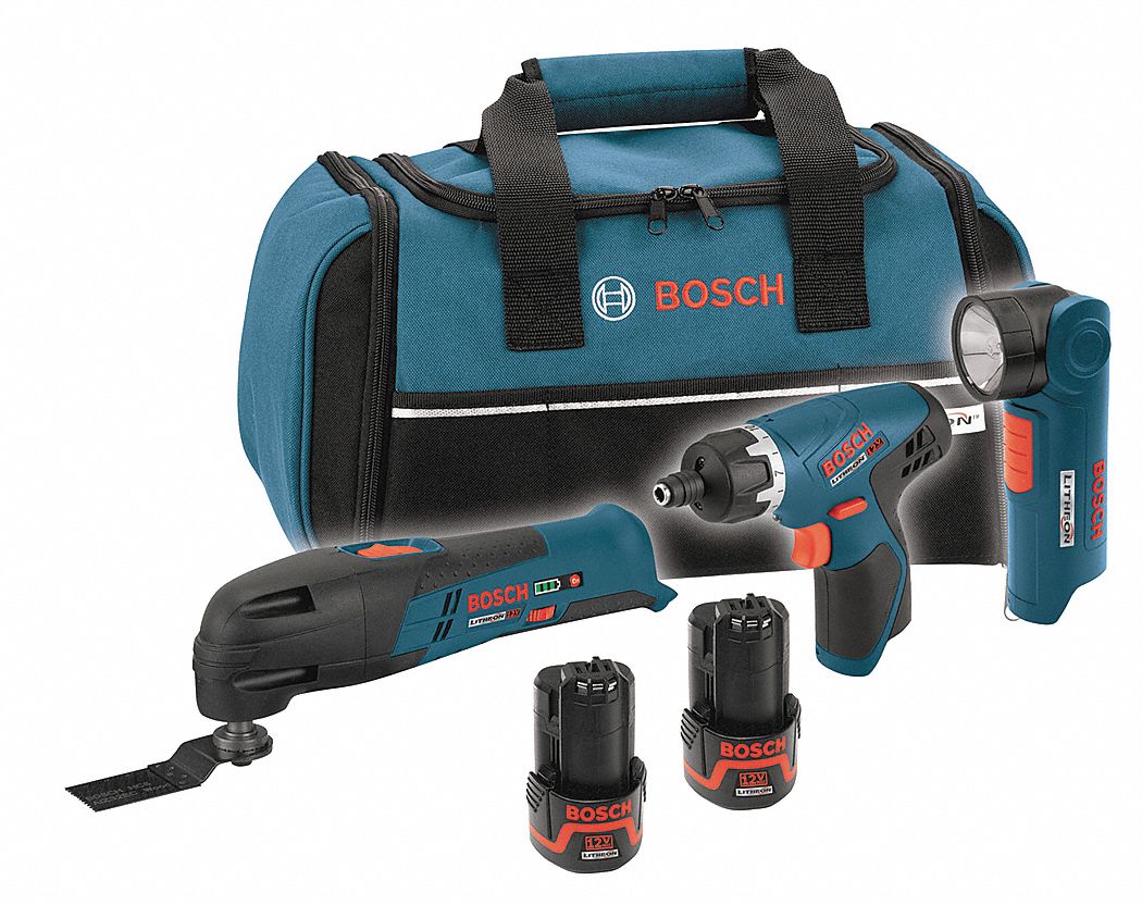 Cordless Combination Kit, 12.0V, 1.3A/hr.