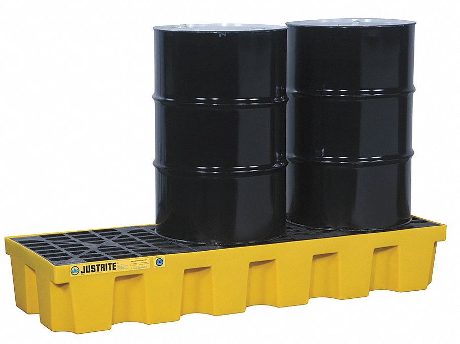 Drum Spill Cntnmnt Pallet, 3 Drum, 3750 lb