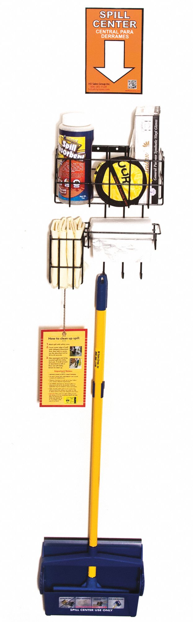 Spill Kit, Wall Mounted Rack, Maintenance