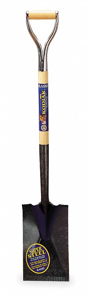 Garden Spade, 30 In Handle, 6-3/4 In Blade