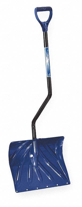 Snow Shovel, Poly, 18 In W, 13-1/2 In H