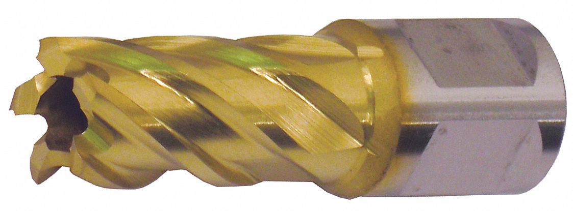 Annular Cutter, M42 TiN, 1 3/16 Dia, 2 D