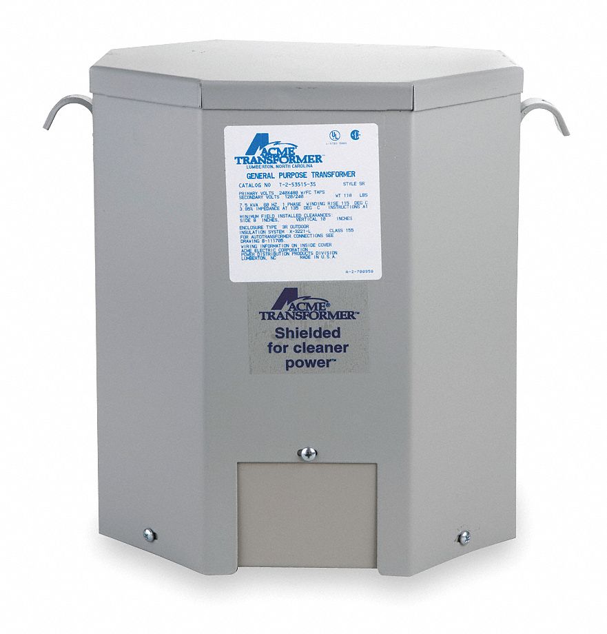 Transformer, 120/240V Output, 7.5kVA