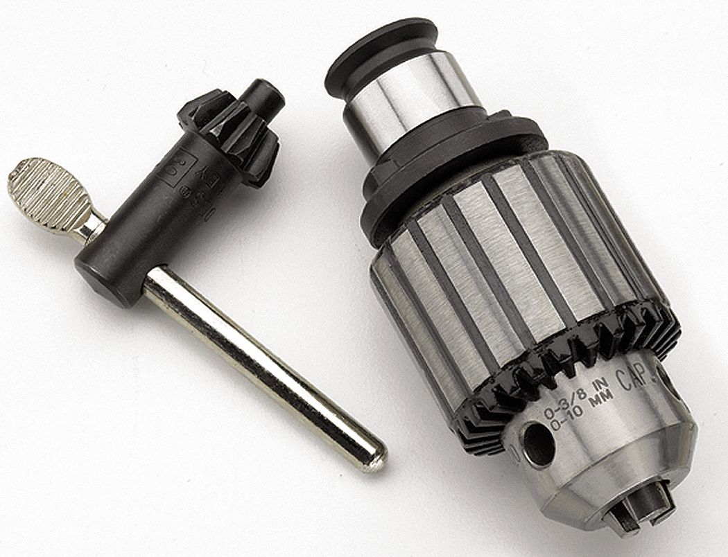Drill Chuck, 3/8 In Chuck, 3 3/4 In OAL