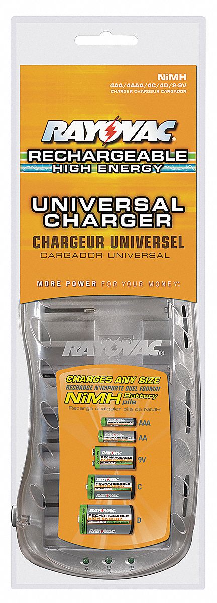 Battery Charger, 120VAC, NiMH, 7 to 14 Hr.